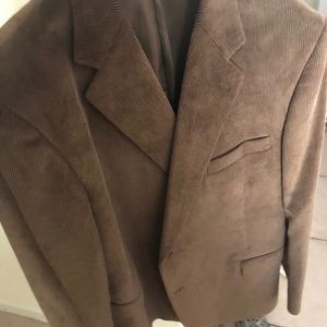 Vintage men’s brown corduroy suit jacket